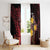 Wales Cymru Am Byth Window Curtain Welsh Dragon with Celtic Cross - Wonder Print Shop
