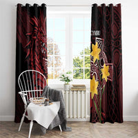 Wales Cymru Am Byth Window Curtain Welsh Dragon with Celtic Cross - Wonder Print Shop
