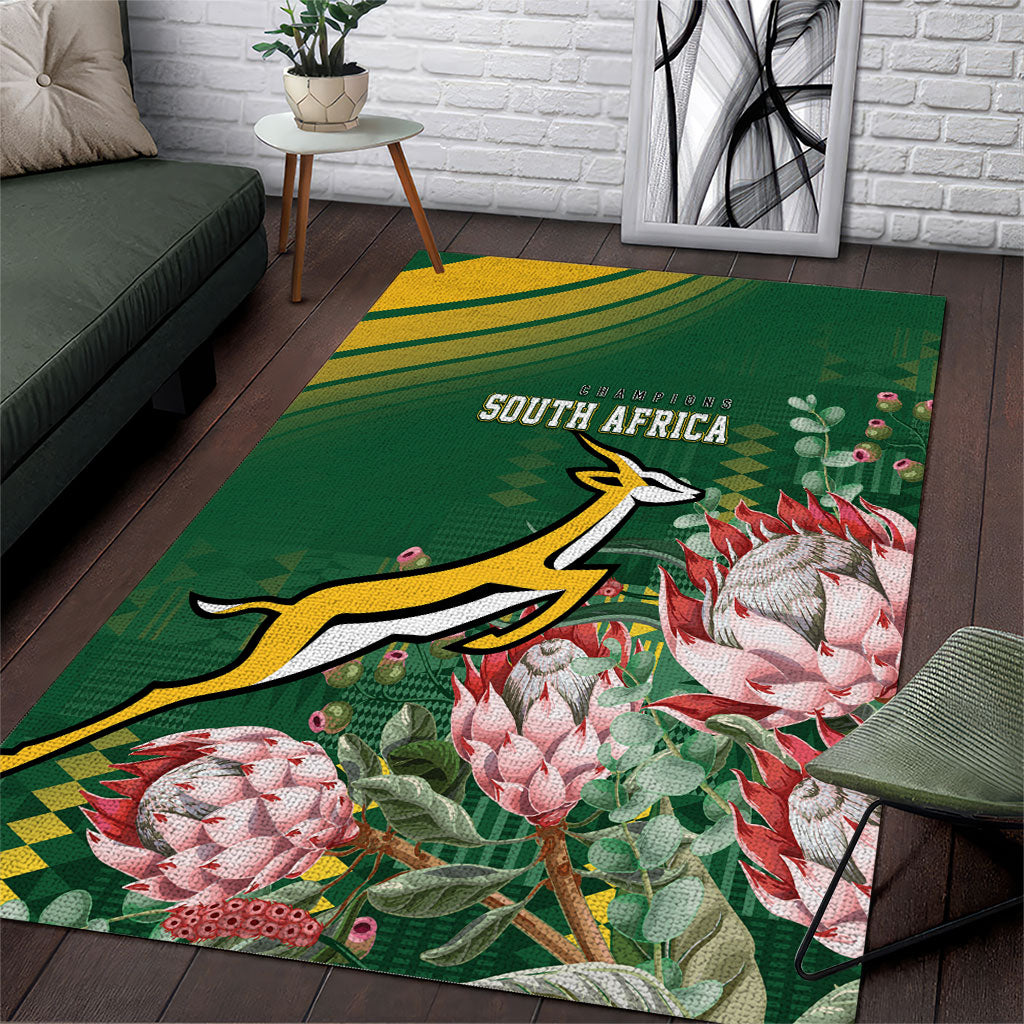 South Africa Rugby Bokke Champions Area Rug