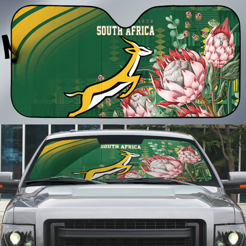 South Africa Rugby Bokke Champions Auto Sun Shade