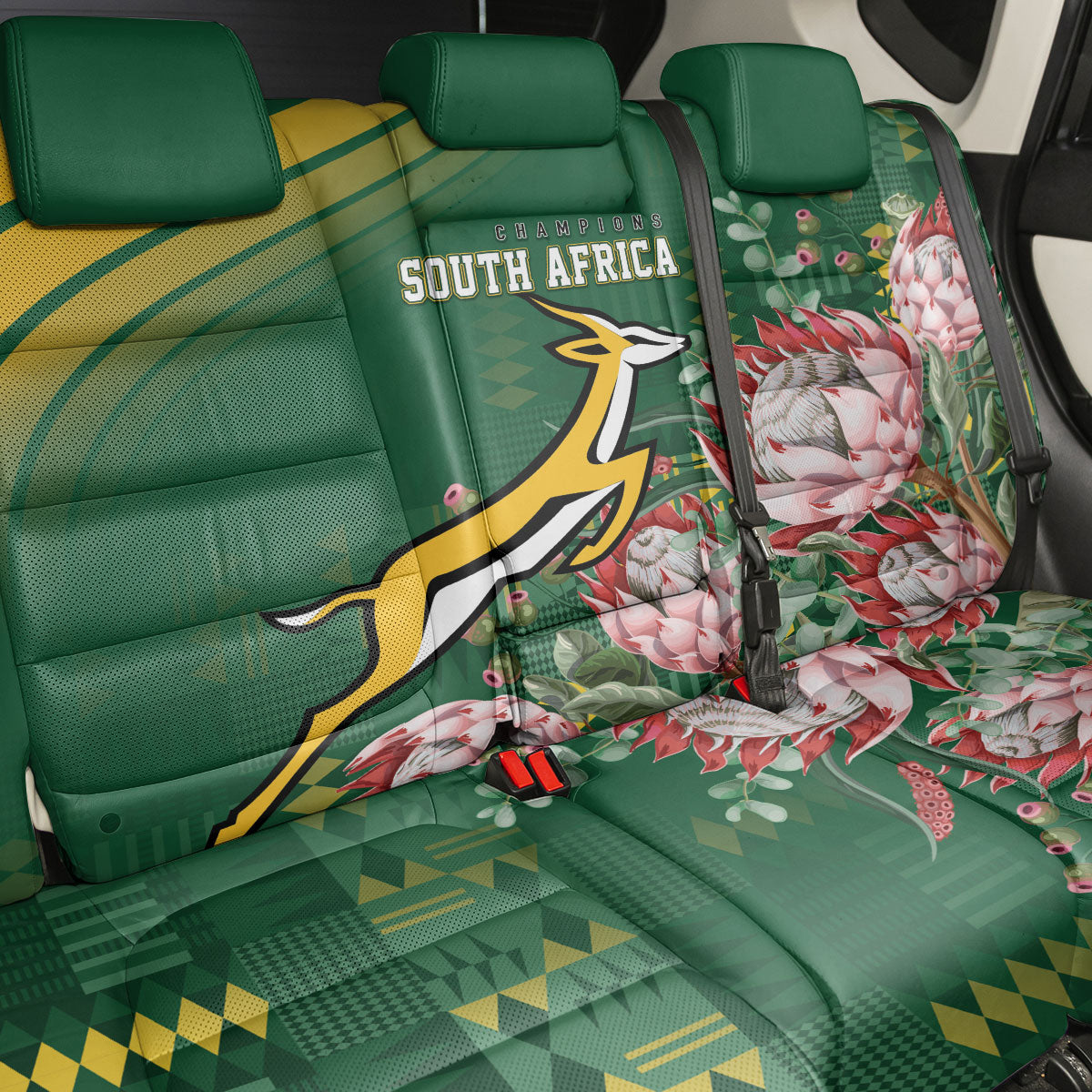 South Africa Rugby Bokke Champions Back Car Seat Cover