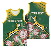 South Africa Rugby Personalized Bokke Champions Basketball Jersey