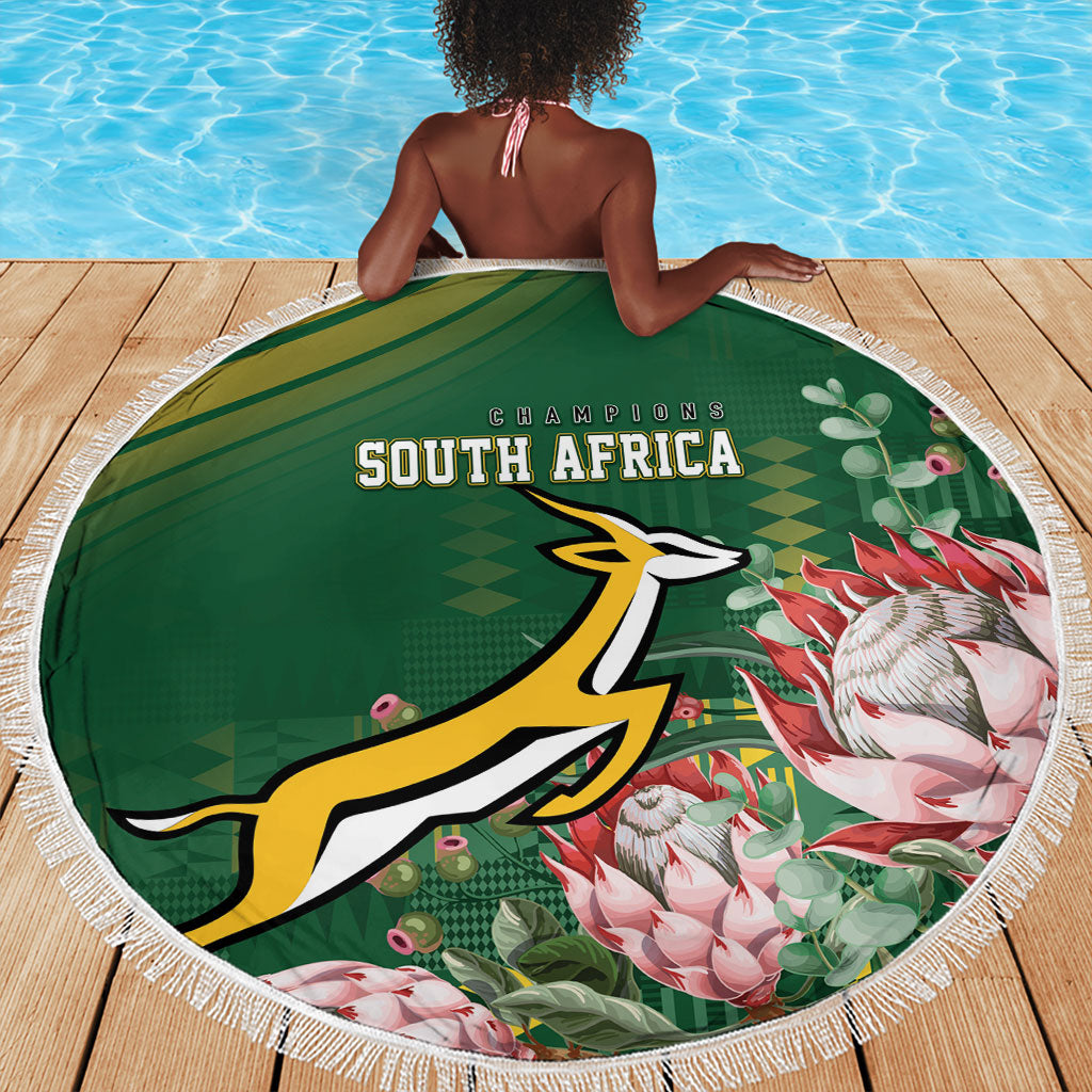 South Africa Rugby Bokke Champions Beach Blanket