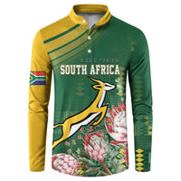 South Africa Rugby Personalized Bokke Champions Button Sweatshirt