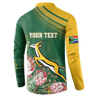 South Africa Rugby Personalized Bokke Champions Button Sweatshirt