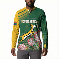 South Africa Rugby Personalized Bokke Champions Button Sweatshirt