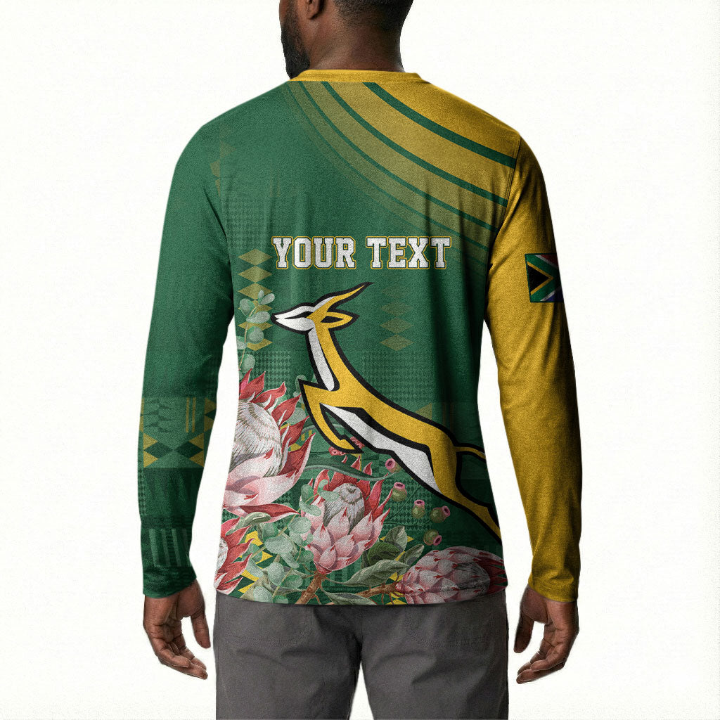 South Africa Rugby Personalized Bokke Champions Button Sweatshirt