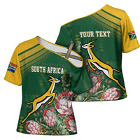 South Africa Rugby Personalized Bokke Champions Cross Shoulder Shirt