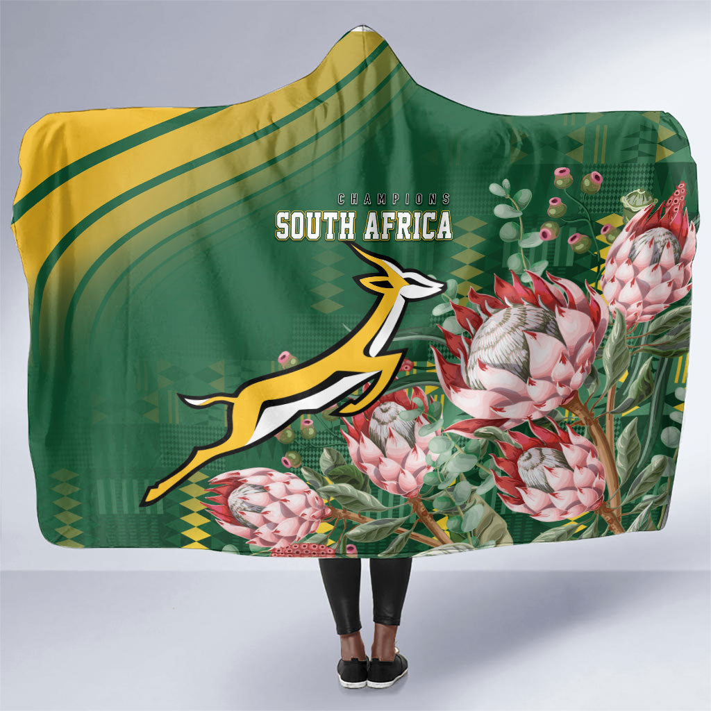 South Africa Rugby Bokke Champions Hooded Blanket