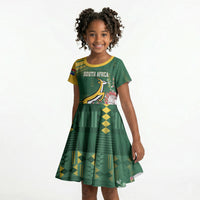 South Africa Rugby Personalized Bokke Champions Kid Short Sleeve Dress