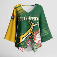 South Africa Rugby Personalized Bokke Champions Kimono Sleeve Blouse