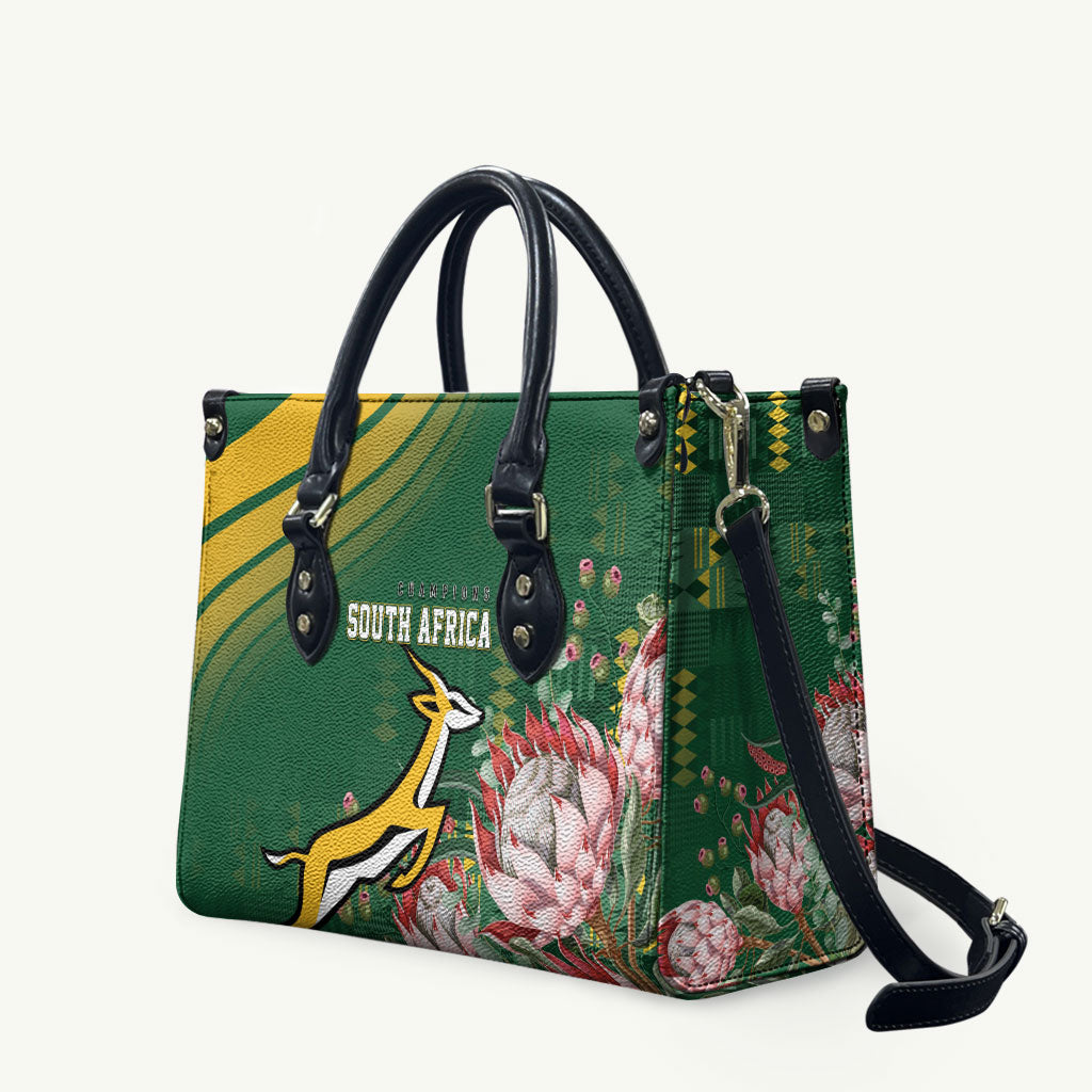 South Africa Rugby Bokke Champions Leather Bag