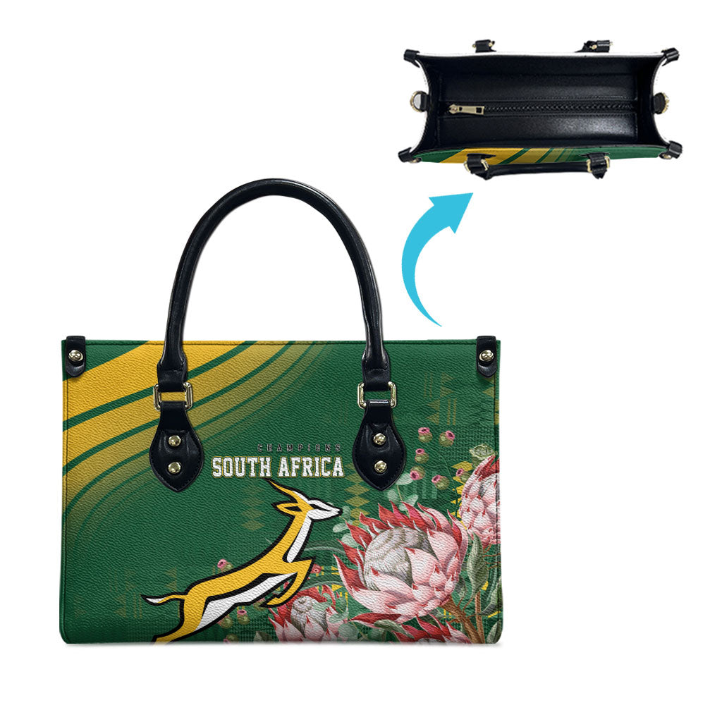 South Africa Rugby Bokke Champions Leather Bag