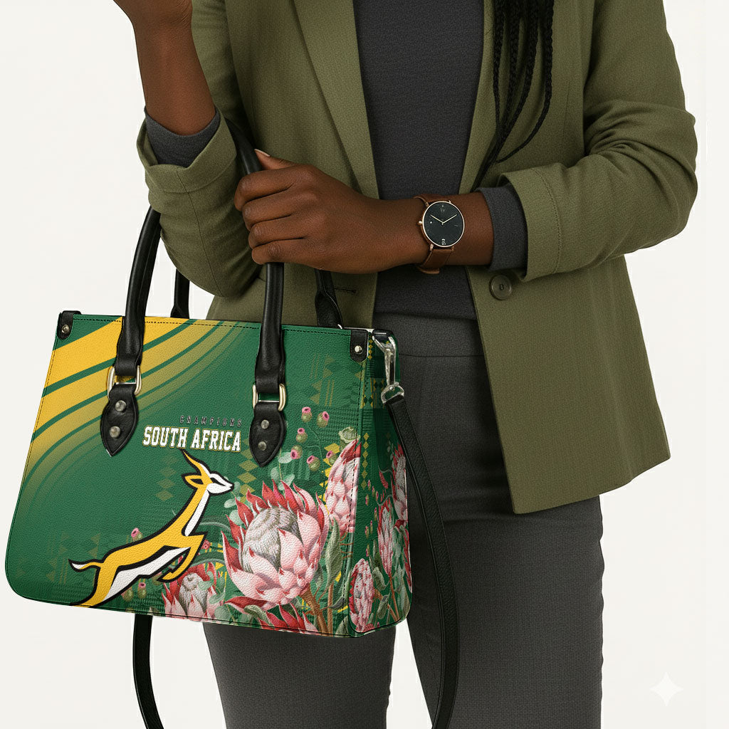 South Africa Rugby Bokke Champions Leather Bag