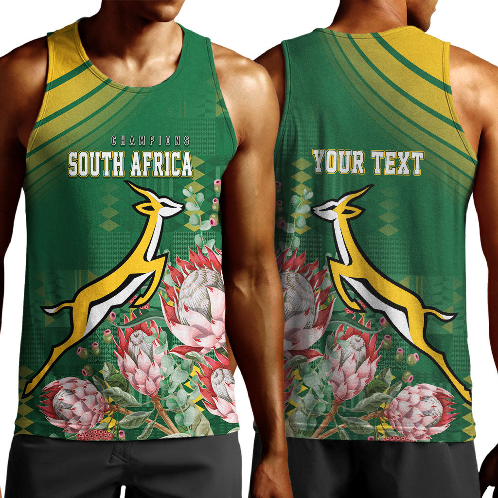South Africa Rugby Personalized Bokke Champions Men Tank Top