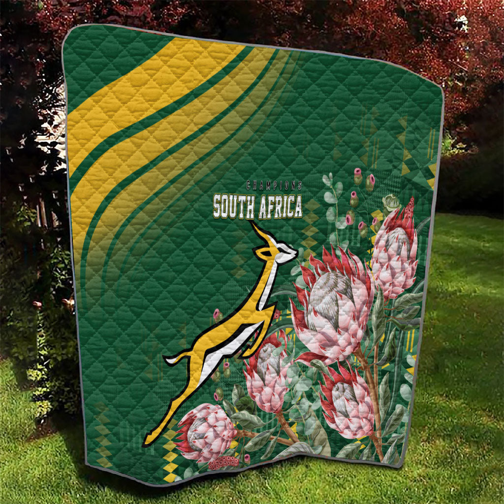 South Africa Rugby Bokke Champions Quilt