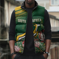 South Africa Rugby Personalized Bokke Champions Sleeveless Puffer Jacket