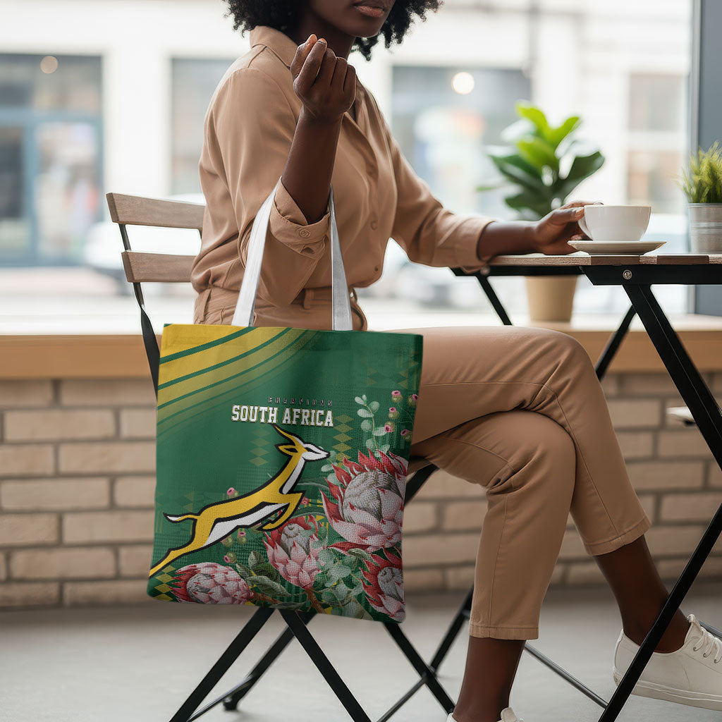 South Africa Rugby Bokke Champions Tote Bag