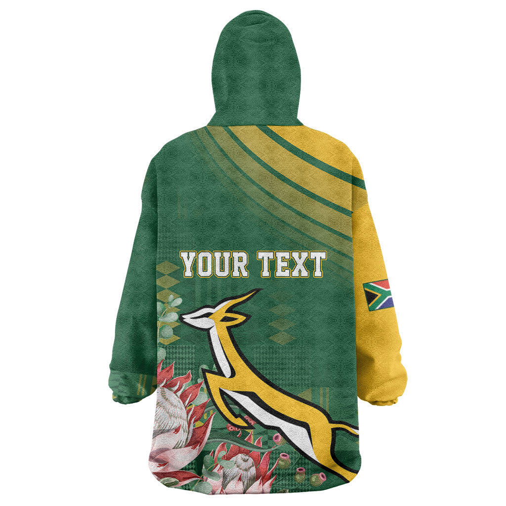 South Africa Rugby Personalized Bokke Champions Wearable Blanket Hoodie