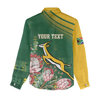 South Africa Rugby Personalized Bokke Champions Women Casual Shirt