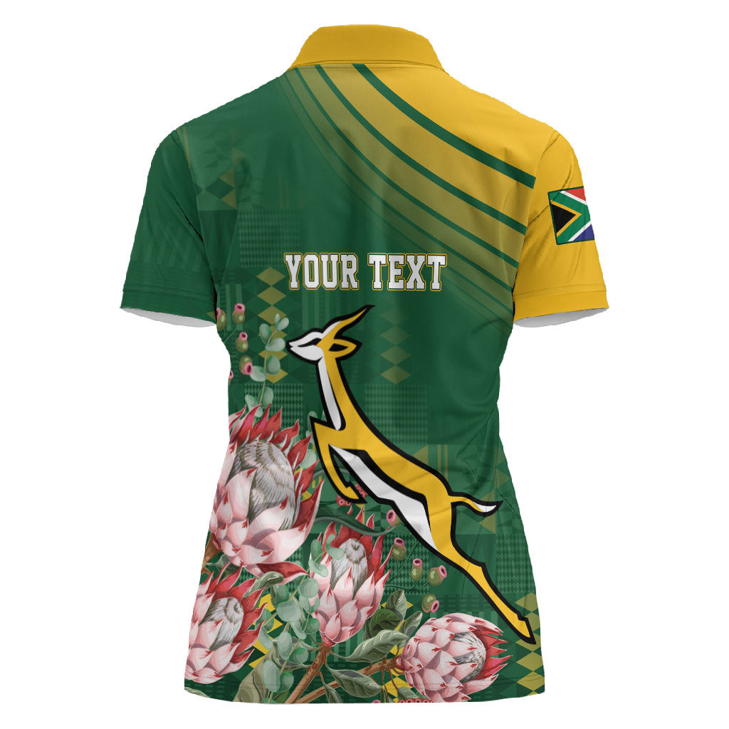 South Africa Rugby Personalized Bokke Champions Women Polo Shirt
