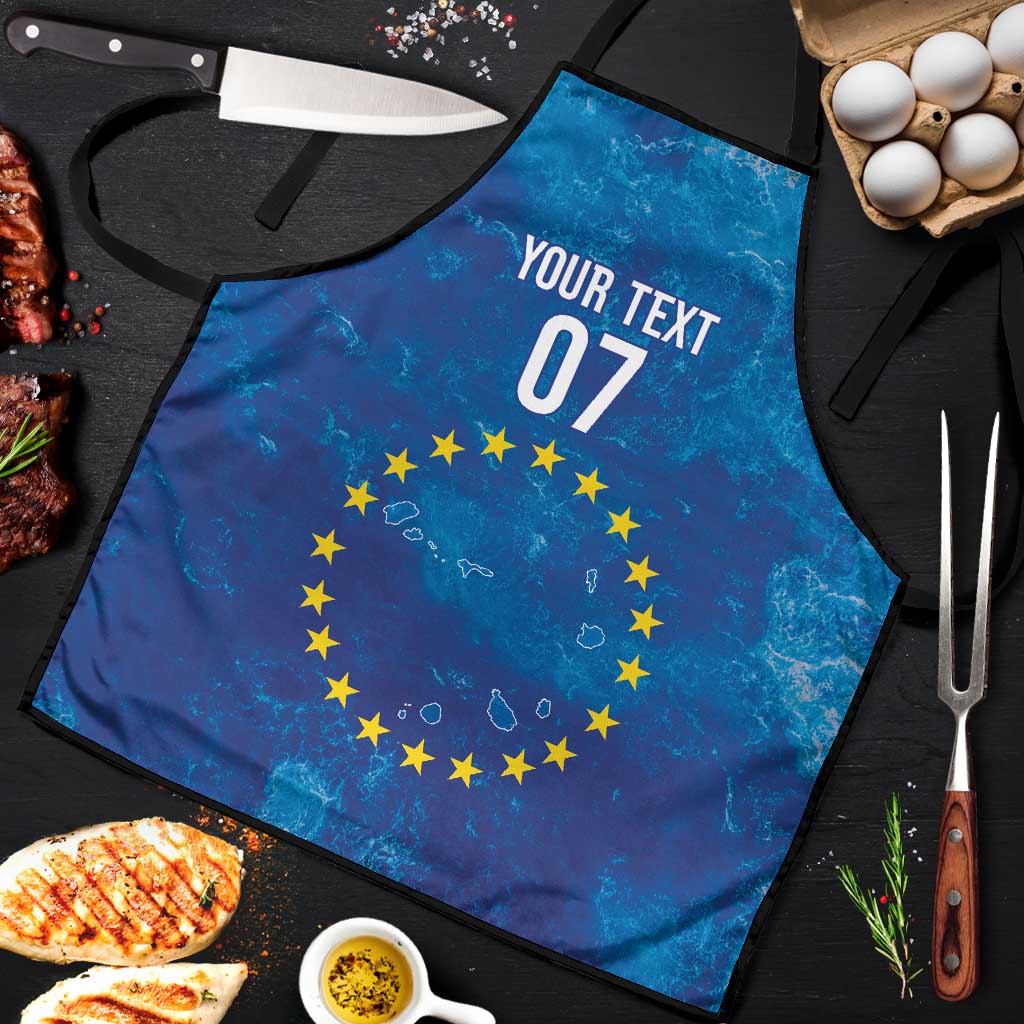 Cape Verde Tubaroes Azuis Custom Apron Break The Waves - Wonder Print Shop