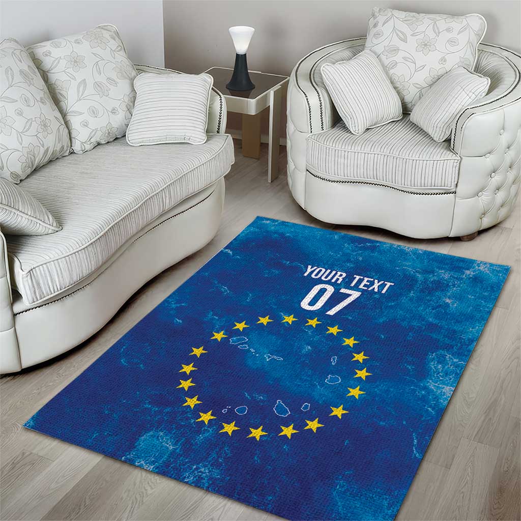 Cape Verde Tubaroes Azuis Custom Area Rug Break The Waves - Wonder Print Shop