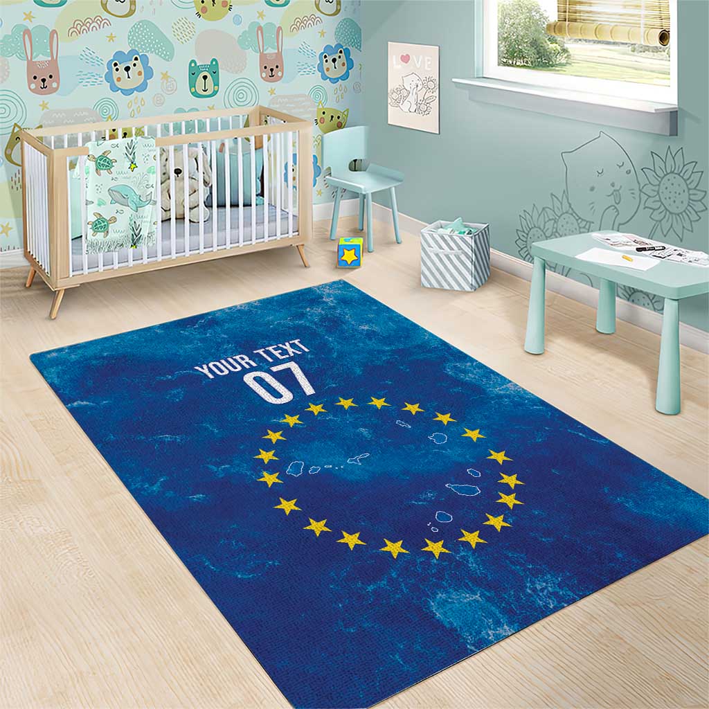 Cape Verde Tubaroes Azuis Custom Area Rug Break The Waves - Wonder Print Shop