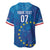 Cape Verde Tubaroes Azuis Custom Baseball Jersey Break The Waves - Wonder Print Shop