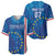 Cape Verde Tubaroes Azuis Custom Baseball Jersey Break The Waves - Wonder Print Shop