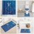 Cape Verde Tubaroes Azuis Custom Bathroom Set Break The Waves - Wonder Print Shop