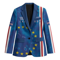 Cape Verde Tubaroes Azuis Custom Blazer Break The Waves - Wonder Print Shop