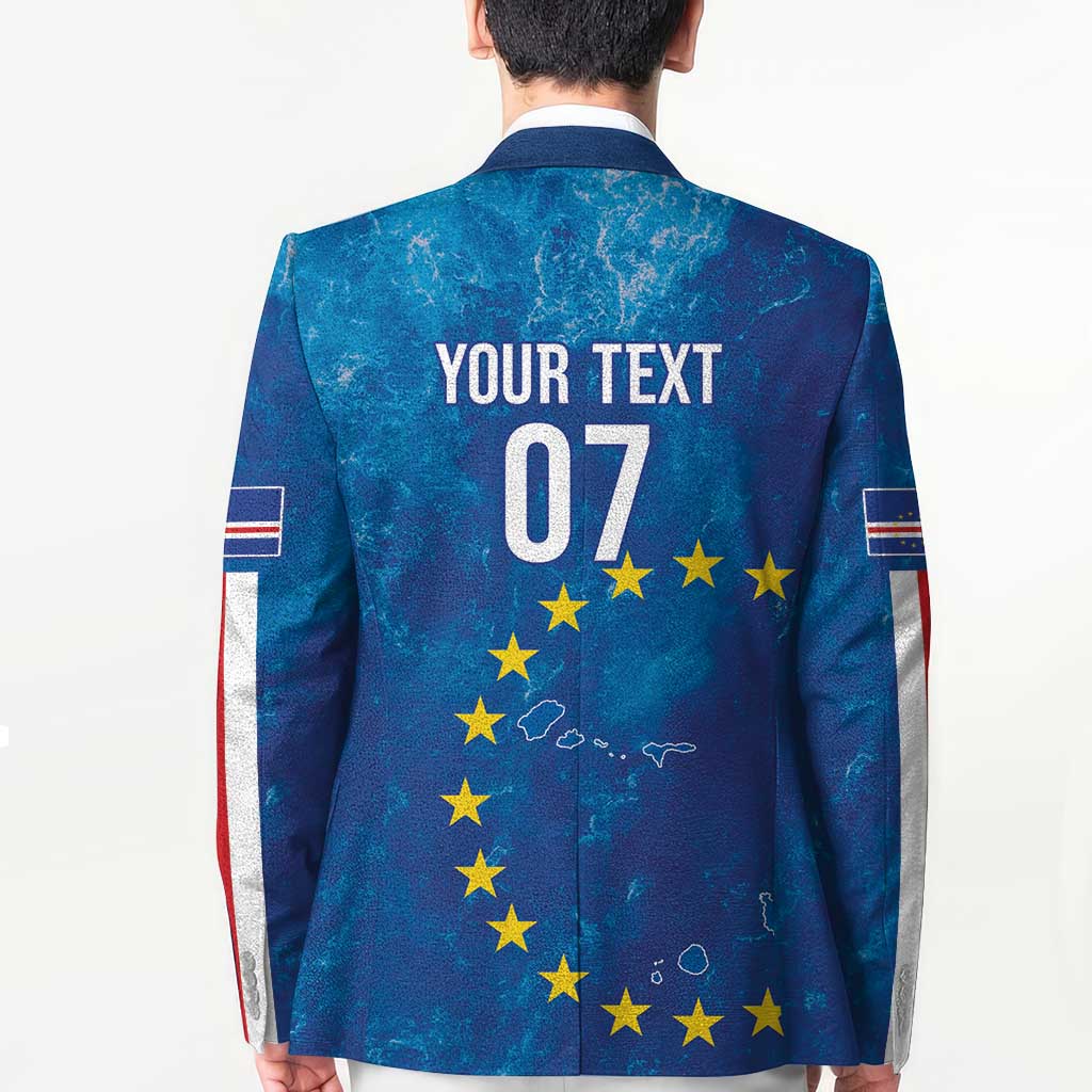 Cape Verde Tubaroes Azuis Custom Blazer Break The Waves - Wonder Print Shop