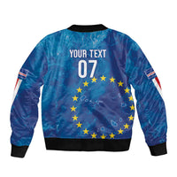 Cape Verde Tubaroes Azuis Custom Bomber Jacket Break The Waves - Wonder Print Shop
