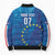 Cape Verde Tubaroes Azuis Custom Bomber Puffer Jacket Break The Waves - Wonder Print Shop