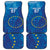 Cape Verde Tubaroes Azuis Custom Car Mats Break The Waves - Wonder Print Shop