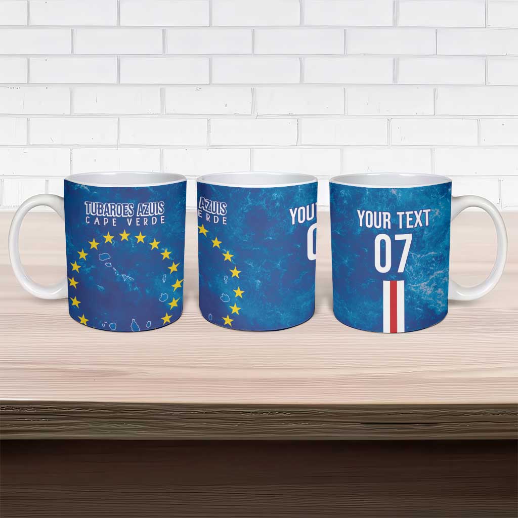 Cape Verde Tubaroes Azuis Custom Ceramic Mug Break The Waves - Wonder Print Shop