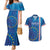 Cape Verde Tubaroes Azuis Custom Couples Matching Mermaid Dress and Hawaiian Shirt Break The Waves - Wonder Print Shop