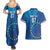 Cape Verde Tubaroes Azuis Custom Couples Matching Summer Maxi Dress and Hawaiian Shirt Break The Waves - Wonder Print Shop