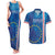Cape Verde Tubaroes Azuis Custom Couples Matching Tank Maxi Dress and Hawaiian Shirt Break The Waves - Wonder Print Shop