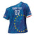 Cape Verde Tubaroes Azuis Custom Cross Shoulder Shirt Break The Waves - Wonder Print Shop