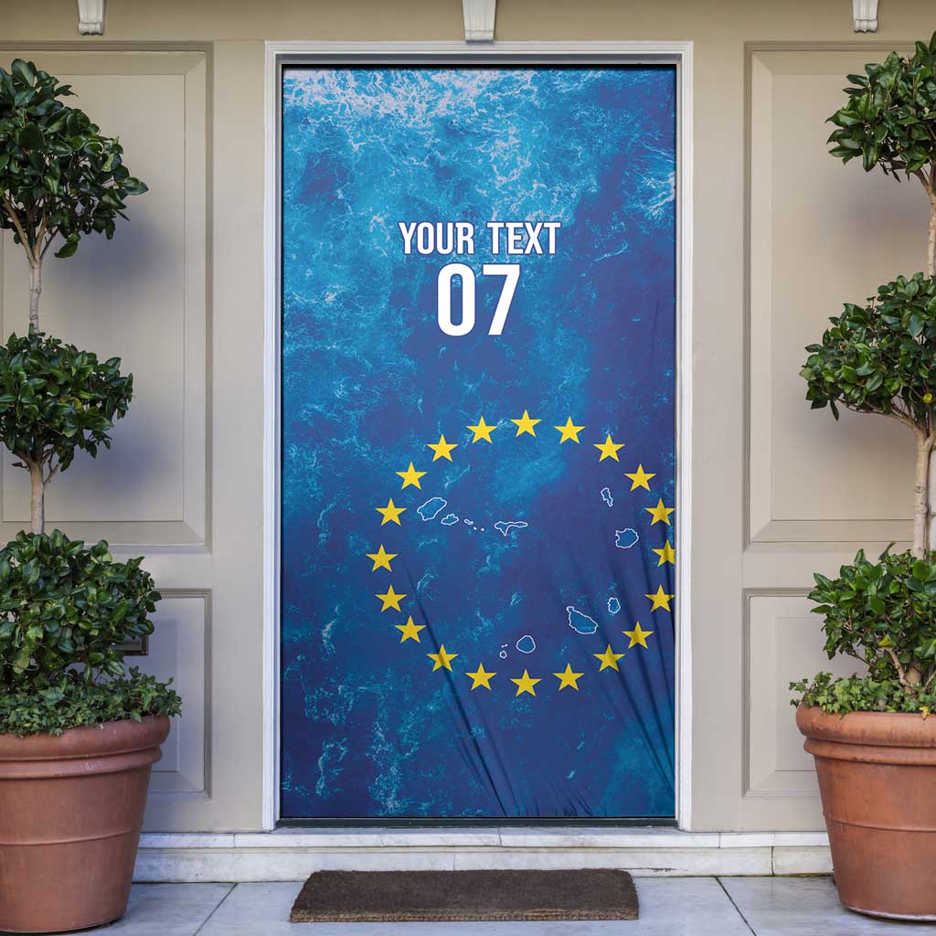 Cape Verde Tubaroes Azuis Custom Door Cover Break The Waves - Wonder Print Shop