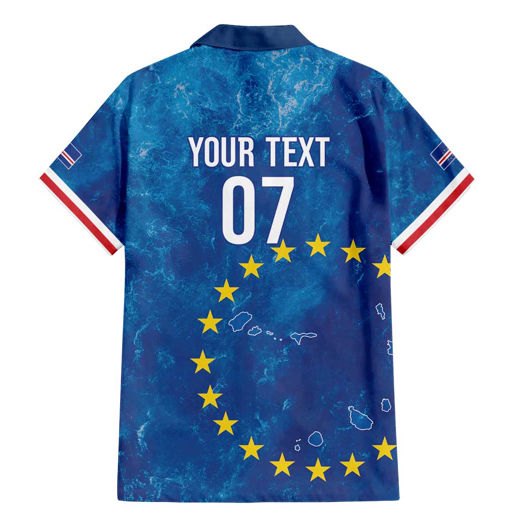 Cape Verde Tubaroes Azuis Custom Family Matching Mermaid Dress and Hawaiian Shirt Break The Waves - Wonder Print Shop