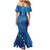 Cape Verde Tubaroes Azuis Custom Family Matching Mermaid Dress and Hawaiian Shirt Break The Waves - Wonder Print Shop