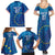 Cape Verde Tubaroes Azuis Custom Family Matching Summer Maxi Dress and Hawaiian Shirt Break The Waves - Wonder Print Shop
