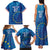 Cape Verde Tubaroes Azuis Custom Family Matching Tank Maxi Dress and Hawaiian Shirt Break The Waves - Wonder Print Shop