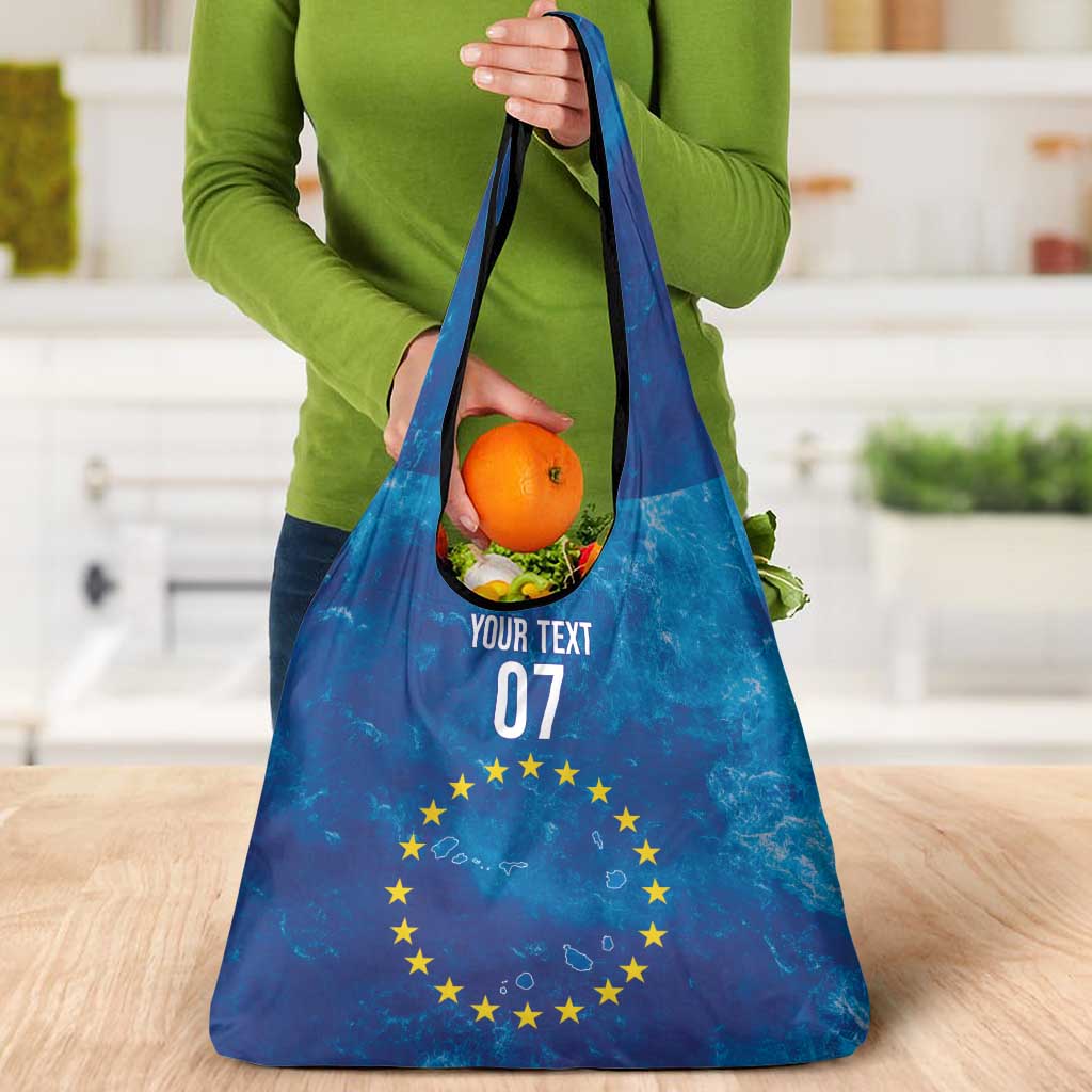 Cape Verde Tubaroes Azuis Custom Grocery Bag Break The Waves - Wonder Print Shop
