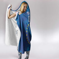 Cape Verde Tubaroes Azuis Custom Hooded Blanket Break The Waves - Wonder Print Shop