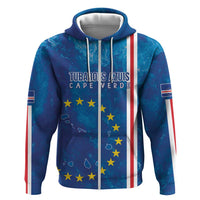 Cape Verde Tubaroes Azuis Custom Hoodie Break The Waves - Wonder Print Shop