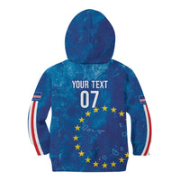 Cape Verde Tubaroes Azuis Custom Kid Hoodie Break The Waves - Wonder Print Shop